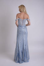 Jasz Couture Dress 7921 - Light Blue