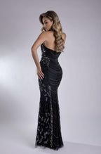 Jasz Couture Dress 7925 - Black