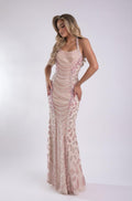 Jasz Couture Dress 7925 - Nude