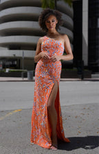 Jasz Couture Dress 7928 - Orange