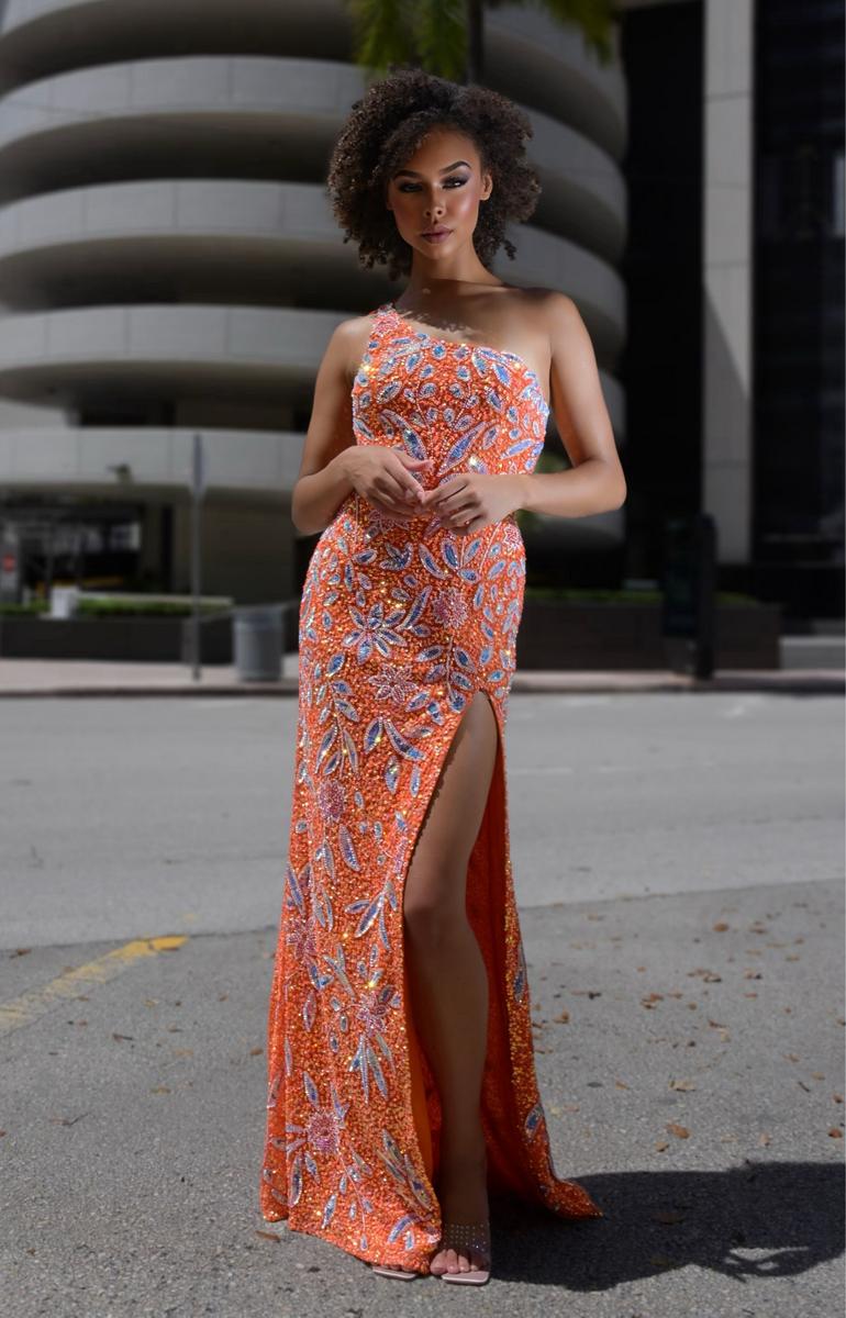 Jasz Couture Dress 7928 - Orange