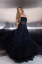 Jasz Couture Dress 7930 - Black