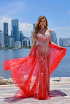 Jasz Couture Dress 7932 - Red