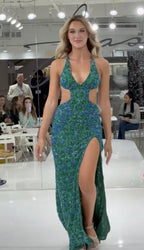 Jasz Couture Dress 7936 - Peacock