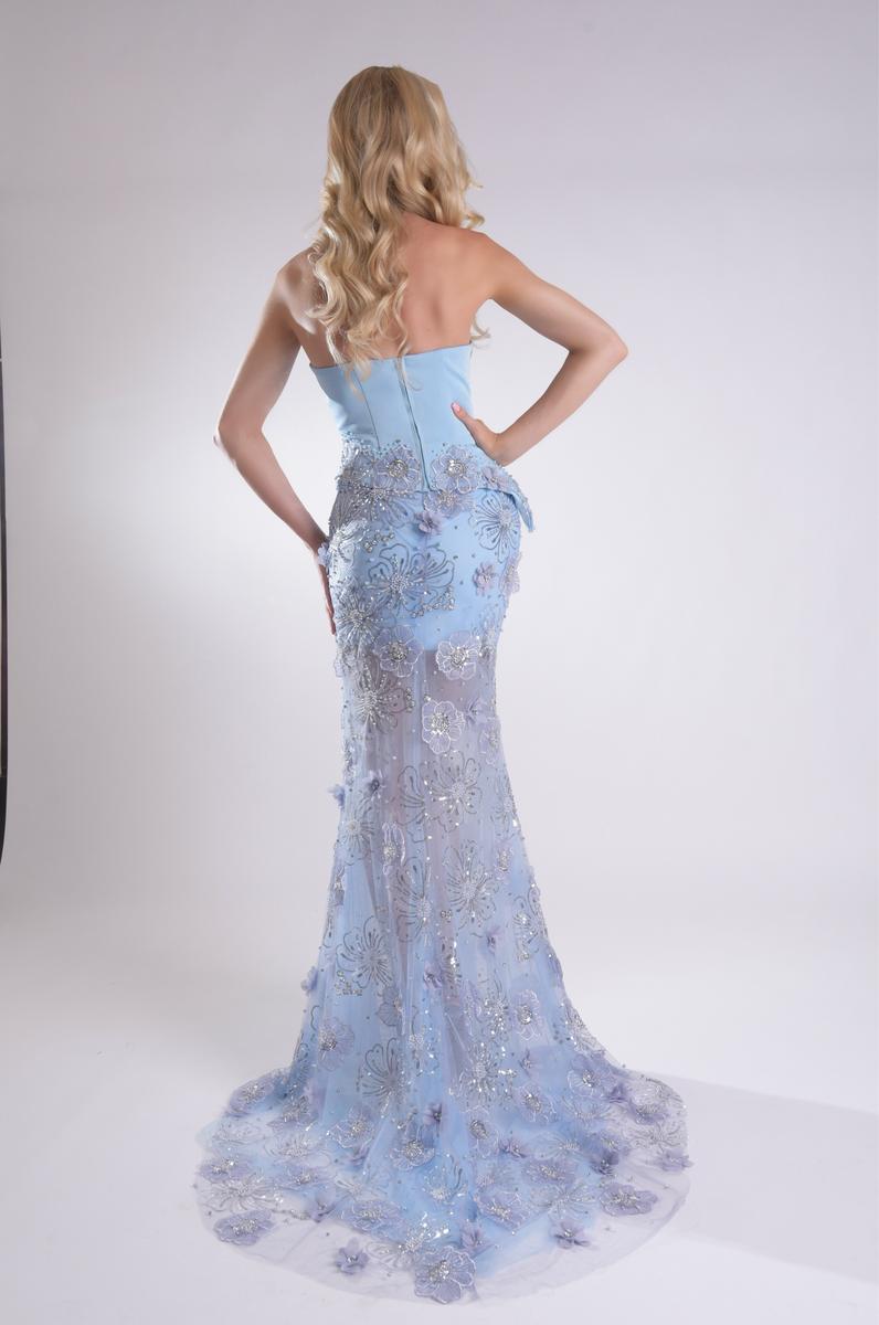 Jasz Couture Dress 7937 - Light Blue