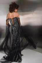 Jasz Couture Dress 7938 - Black