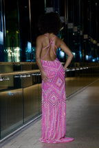 Jasz Couture Dress 7950 - Hot Pink