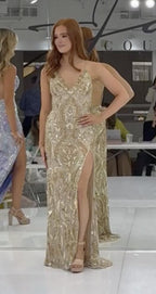 Jasz Couture Dress 7951 - Gold