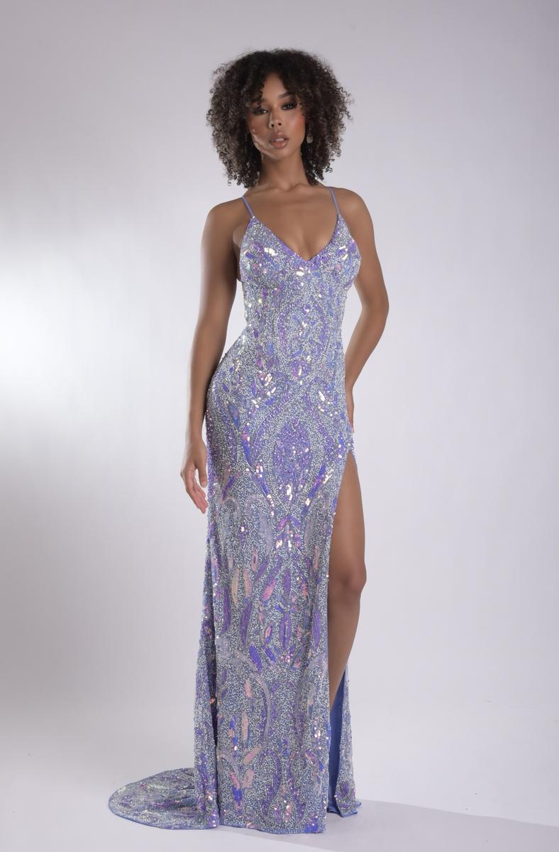 Jasz Couture Dress 7951 - Periwinkle