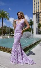 Jasz Couture Dress 7955 - Lilac