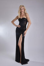 Jasz Couture Dress 7957 - Black