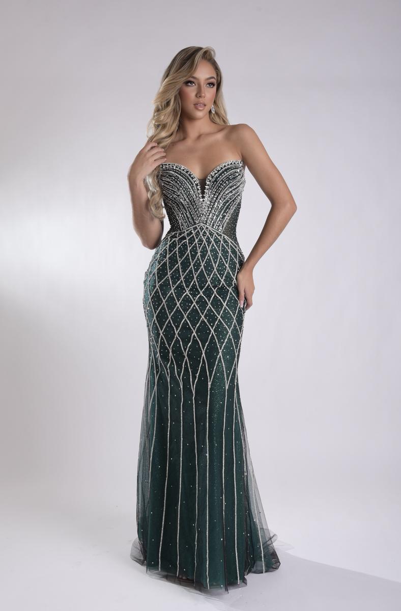 Jasz Couture Dress 7962 - Emerald