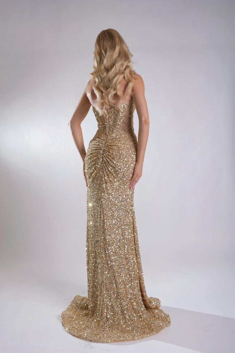 Jasz Couture Dress 7969 - Gold