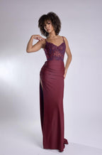 Jasz Couture Dress 7988 - Wine