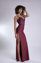 Jasz Couture Dress 7988 - Wine