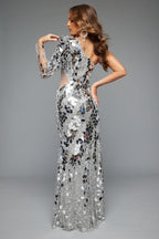 Jasz Couture Dress 7600 - Silver