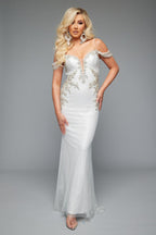 Jasz Couture Dress 7603 - White