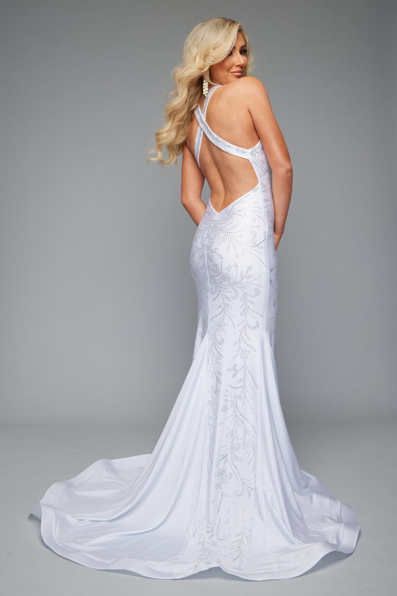Jasz Couture Dress 7609 - White