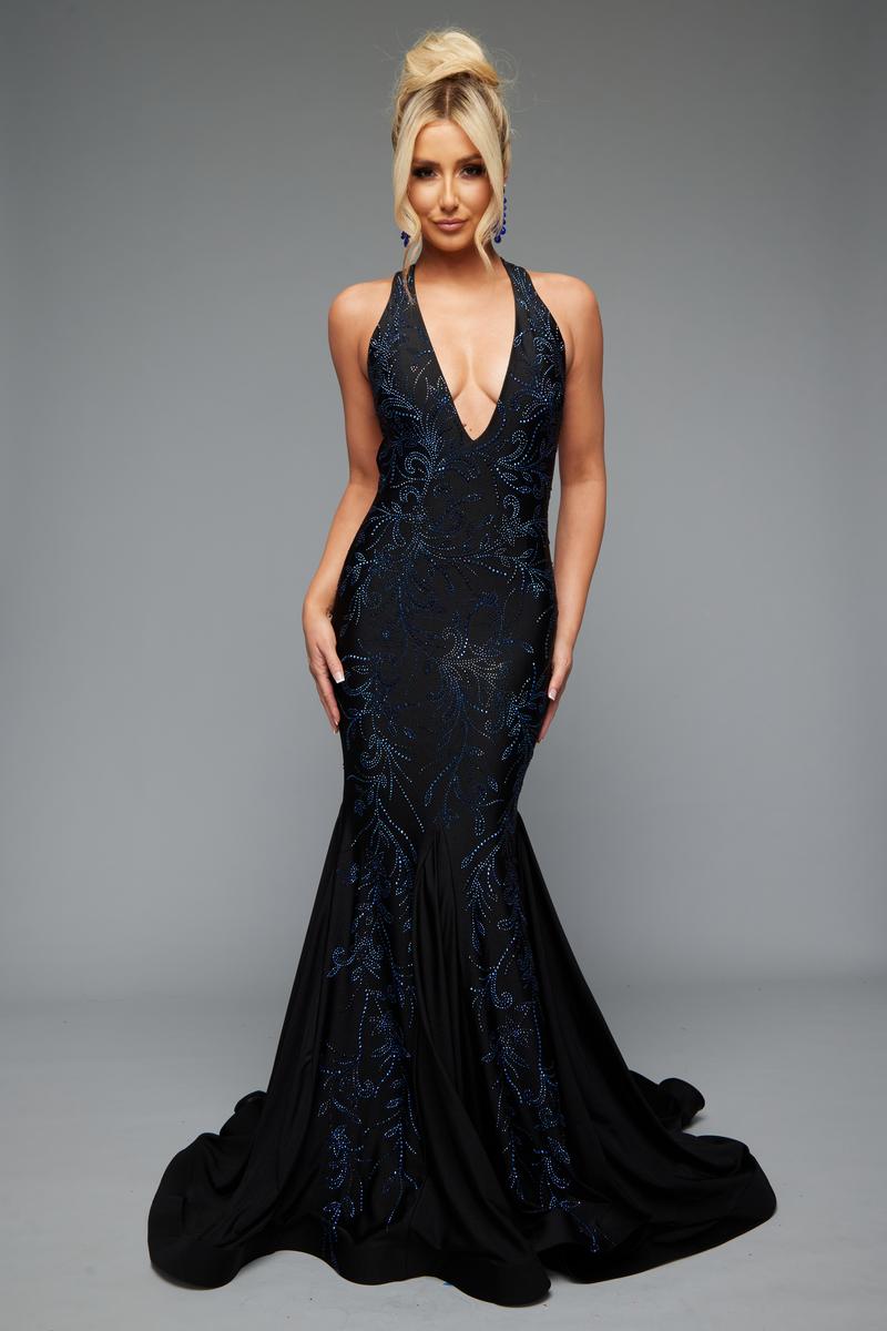 Jasz Couture Dress 7609 - Black