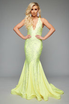Jasz Couture Dress 7609 - Yellow