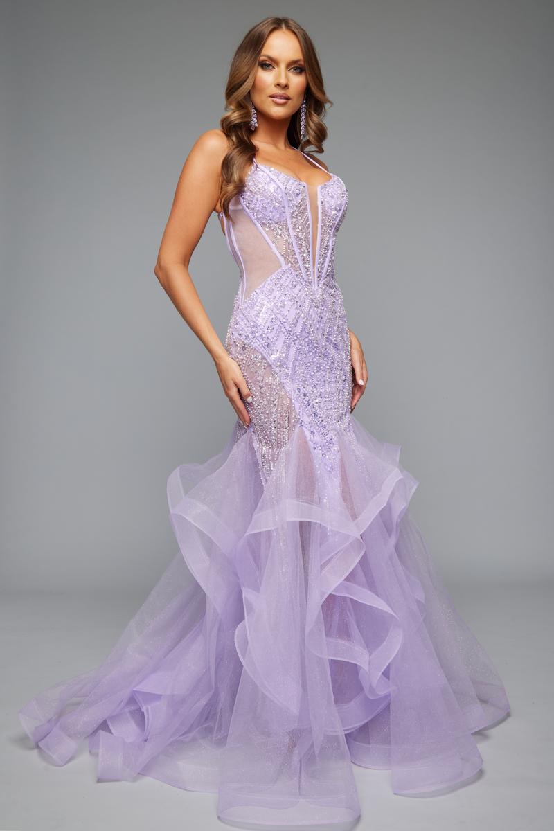 Jasz Couture Dress 7612 - Lilac