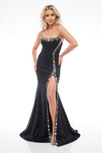 Jasz Couture Dress 7614 - Black