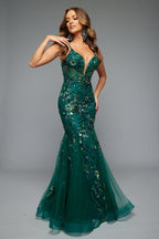 Jasz Couture Dress 7619 - Green