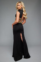 Jasz Couture Dress 7620 - Black/Gold