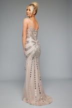 Jasz Couture Dress 7627 - Nude