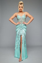 Jasz Couture Dress 7627 - Mint