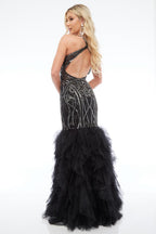 Jasz Couture Dress 7629 - Black