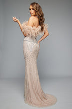 Jasz Couture Dress 7630 - Nude