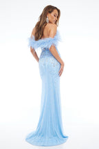 Jasz Couture Dress 7630 - Light Blue