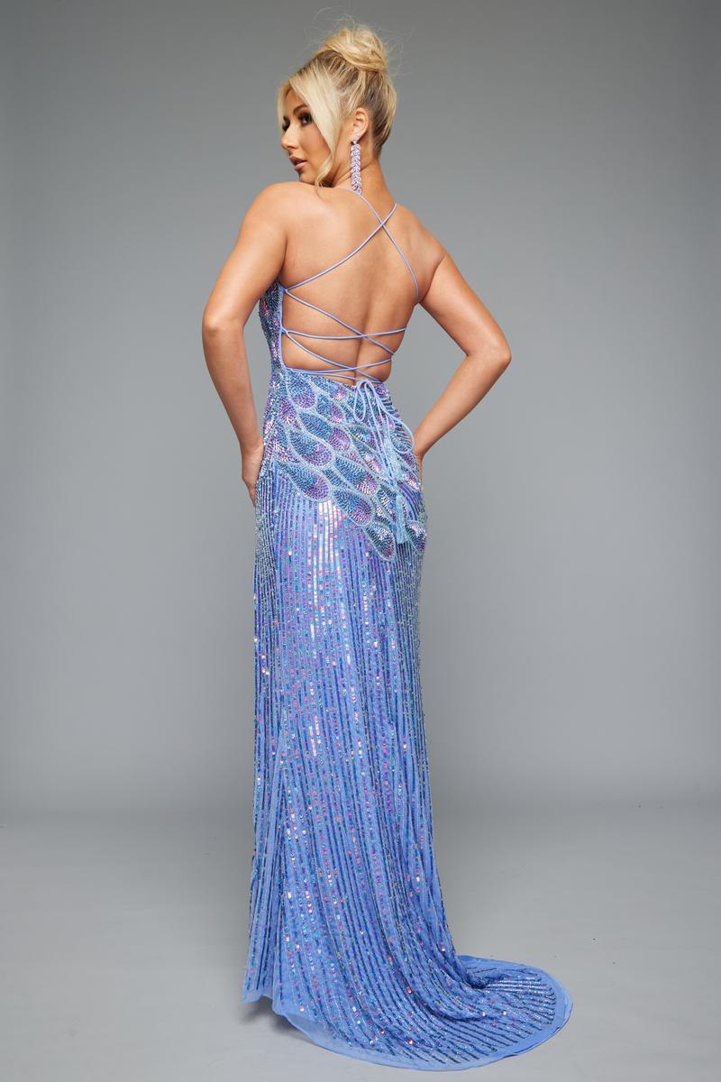Jasz Couture Dress 7640 - Periwinkle