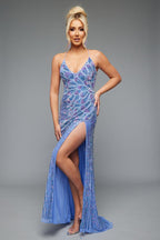Jasz Couture Dress 7640 - Periwinkle