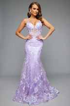 Jasz Couture Dress 7657 - Lilac