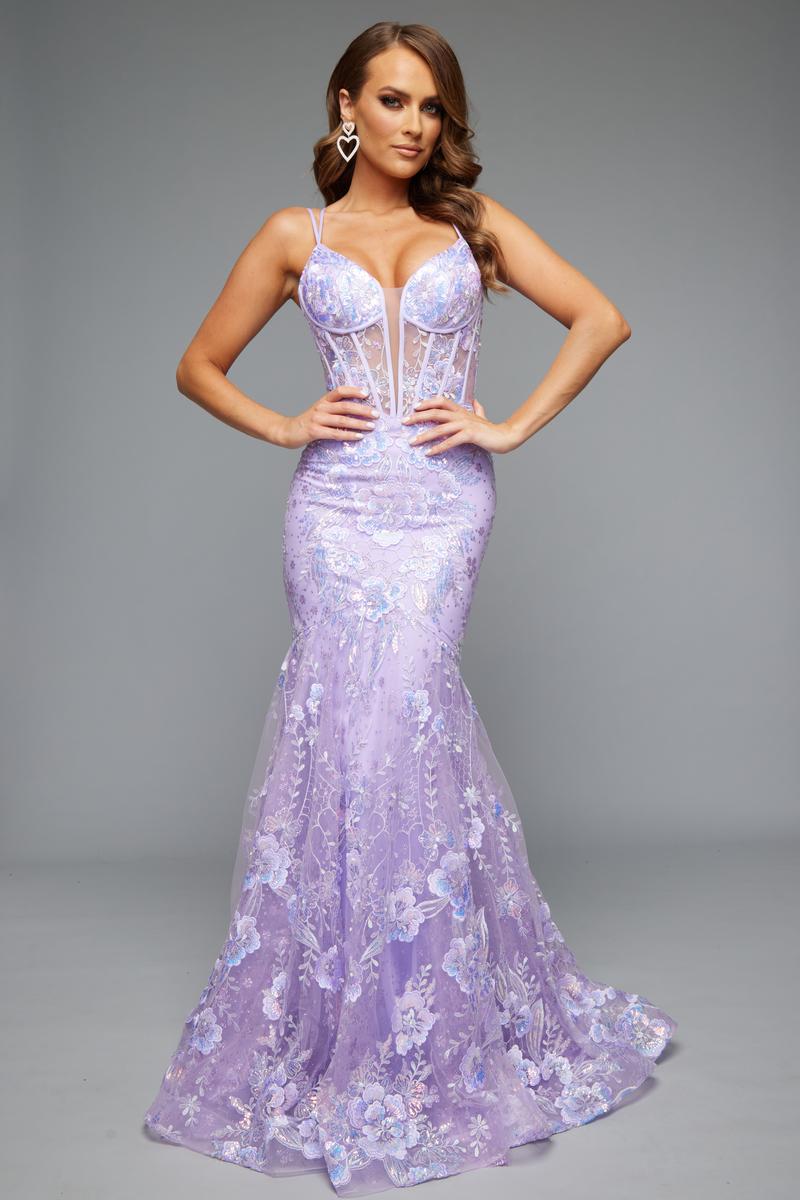 Jasz Couture Dress 7657 - Lilac