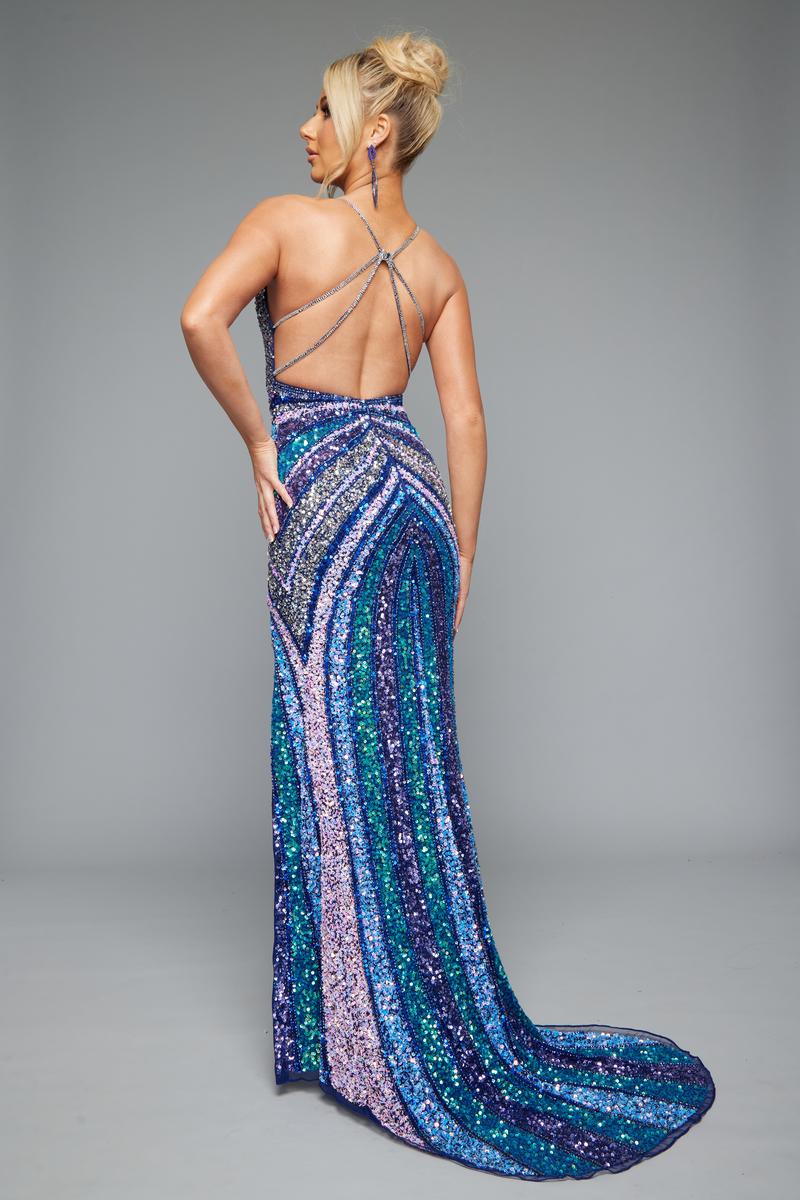 JASZ Couture 7665 - Navy/Multi