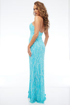 Jasz Couture Dress 7666 - Aqua