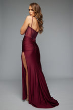 Jasz Couture Dress 7682 - Wine