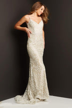JVN Dress JVN06472 - Champagne