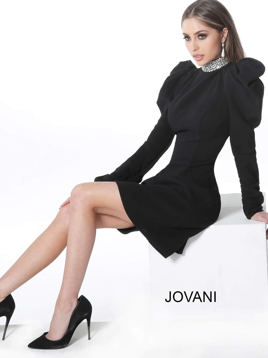 Jovani Contemporary Dresses M1647 - Black