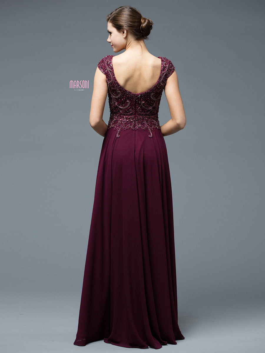 Marsoni by Colors Dress M173 - Wine
