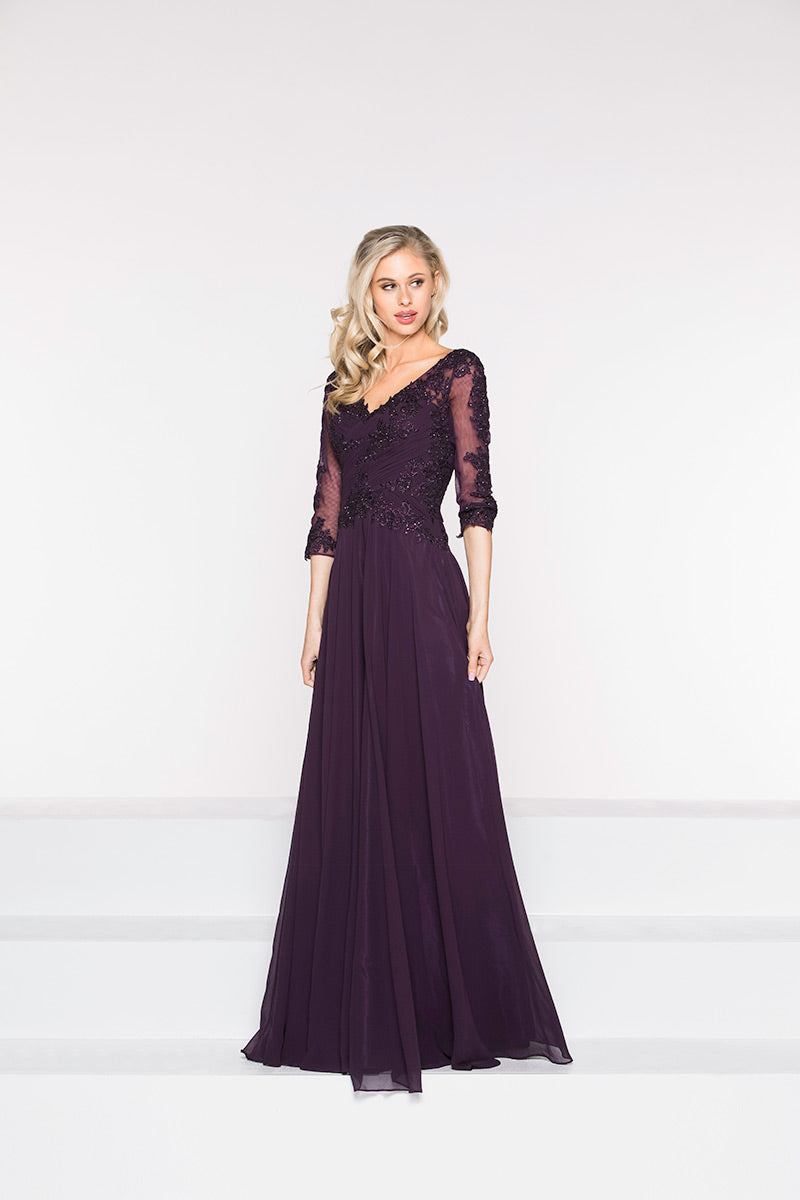 Marsoni by Colors Dress M237 - Eggplant