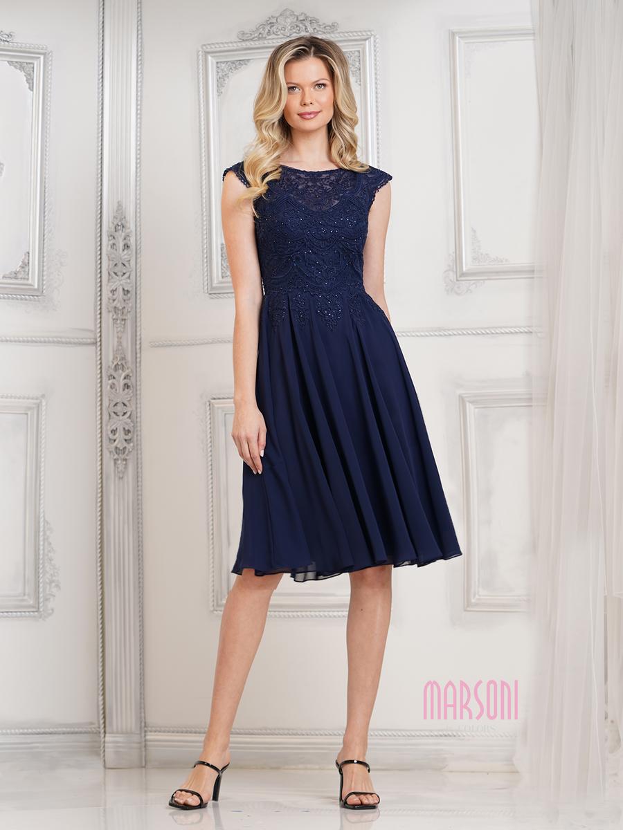 Marsoni by Colors Dress M238S - Navy