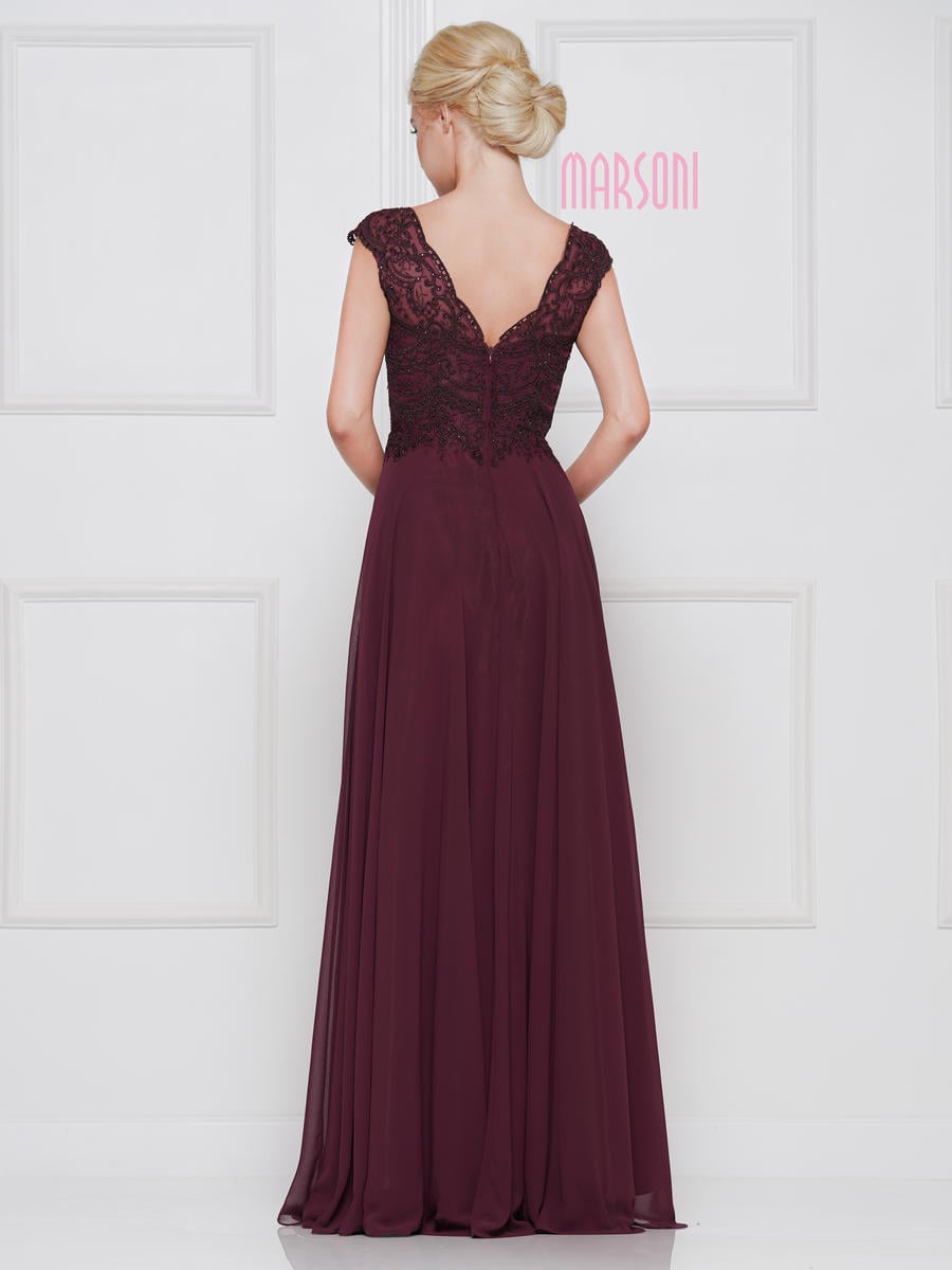 Marsoni by Colors Dress M238 - Wine