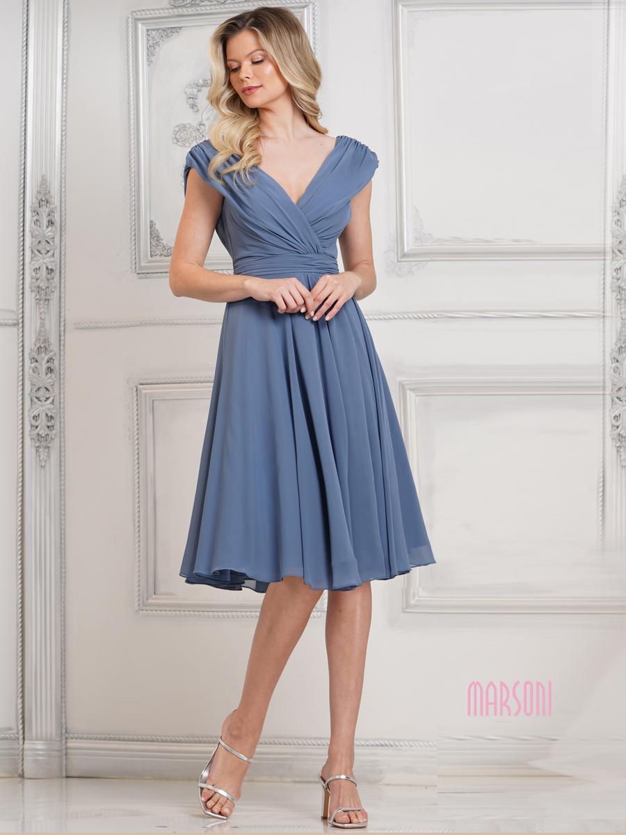 Marsoni by Colors Dress M251S - Slate Blue