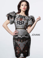 Jovani Contemporary Dresses M2794 - Black/Multi