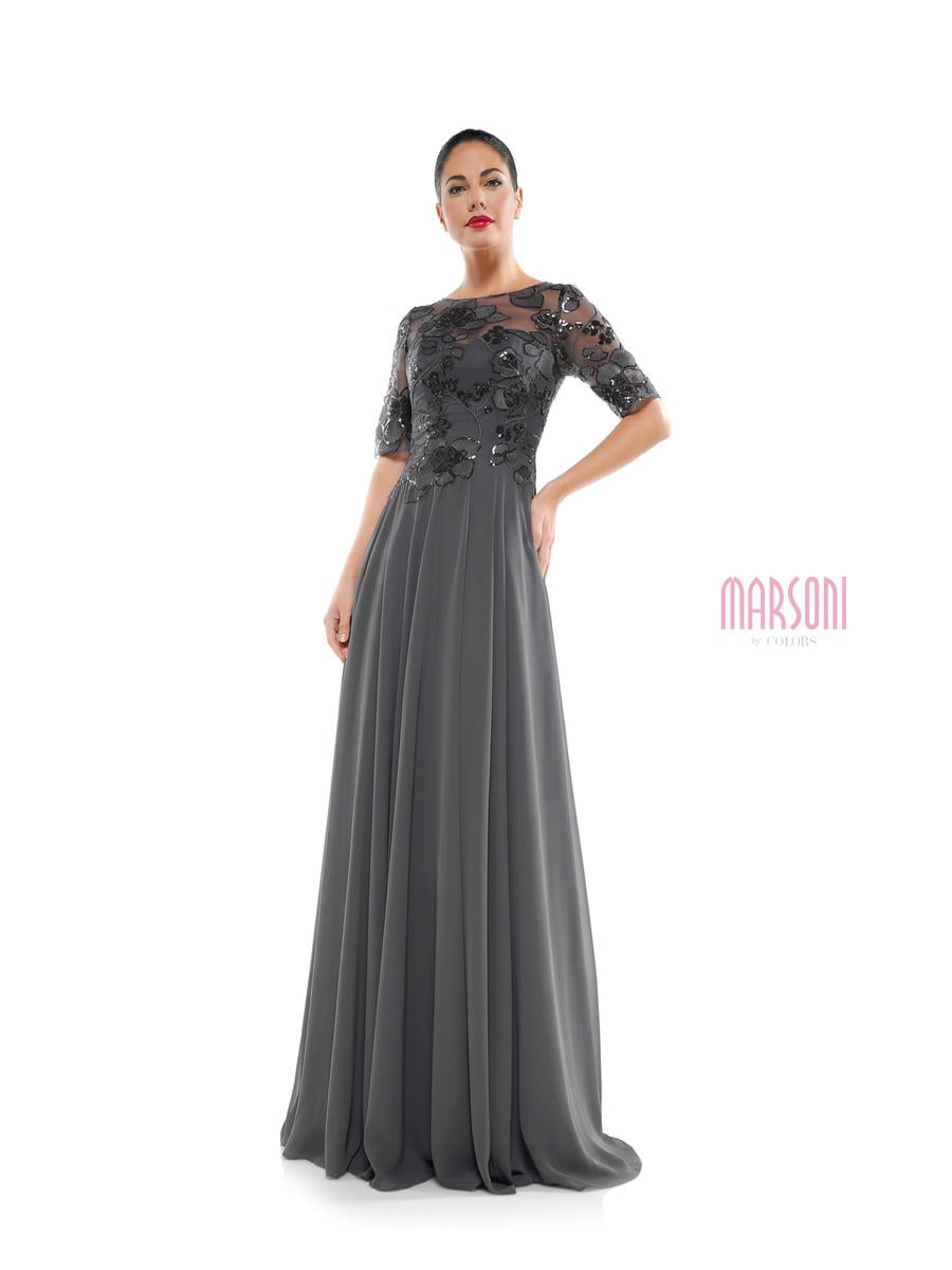 Marsoni by Colors Dress M286 - Charcoal