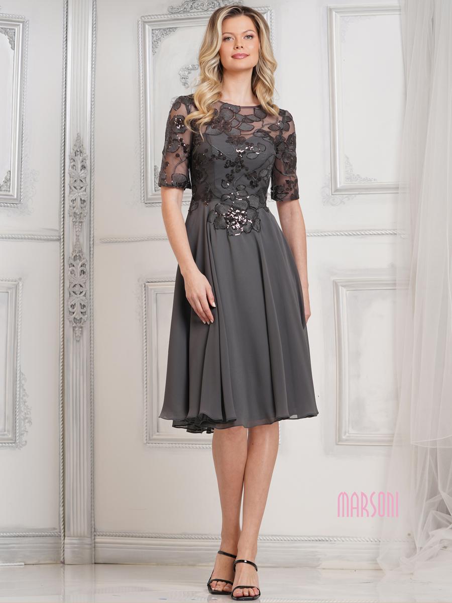 Marsoni by Colors Dress M286S - Charcoal
